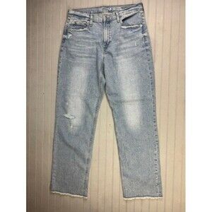 Gap Kids Size 14 Plus Girls Jeans High Rise 90s Loose Vent Raw Hems Distress